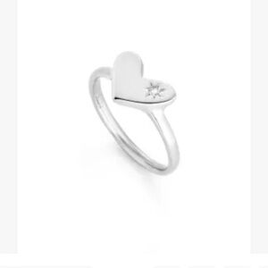 Kendra Scott Ari Heart Ring in White Sapphire - 8